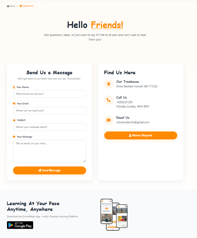Schoolwala Web